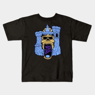 Broskull Logo V.2 Customized Skeletor Colors Castle Kids T-Shirt